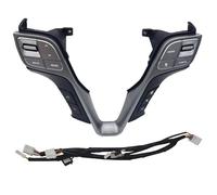 Steering Wheel Control Buttons For Hyundai For Santafe Steering Wheel Switch Button Bluetooth Answering Button Constant Speed Cruise Button(Dark Grey)