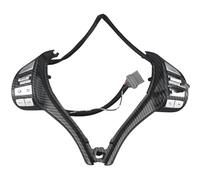 Steering Wheel Control Switch Button 25550-3TA3A For Nissan For NAVARA 2017-2021 For TERRA 2018 2020 Cruise Control Steering Wheel Switch(Carbon Fiber)