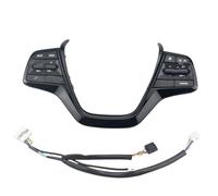 Steering Wheel Control Switch Button For Hyundai For Elantra 1.6L 2016 2017 2018 2019 Steering Wheel Cruise Volume Channel Controller Buttons(Bright black)