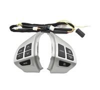 Steering Wheel Control Switch Multifunction Steering Wheel Button Cruise Control Switch For Mitsubishi For Lancer For Outlander For ASX 2007-2012(Silverblack)