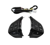 Steering Wheel Control Switch Steering Wheel Volume Sound Button For Mitsubishi For ASX For Lancer For Outlander RVR For Pajero For Sport Switch 2007-2011(Carbon fibre)