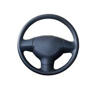 Steering Wheel Cover 15 Inch/38 cm Car Steering Wheel Cover Artificial Leather Braid On The Steering Wheel Of With Needle And Thread Accessories(Black red thread6)