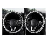 Steering Wheel Cover 1PC Chessboard Grid Car Steering Wheel Cover No Inner Ring su&itable for Most Cars Simple Design