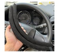 Steering Wheel Cover 2/3PCS Carbon Fiber Silicone Car Steering Wheel Cover Anti-skid Booster Cover Auto Accessories 38cm For Auto Deco(D 2PCS Black)