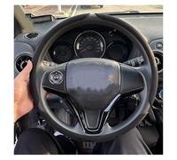 Steering Wheel Cover 2/3PCS Carbon Fiber Silicone Car Steering Wheel Cover Anti-skid Booster Cover Auto Accessories 38cm For Auto Deco(D 3PCS Black)