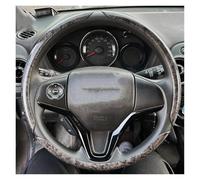 Steering Wheel Cover 2/3PCS Carbon Fiber Silicone Car Steering Wheel Cover Anti-skid Booster Cover Auto Accessories 38cm For Auto Deco(B 3PCS Black Grey)