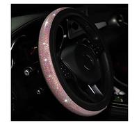 Steering Wheel Cover 37/38mm Universal Car Steering Wheel Cover PU Leather Rhinestones Imitation Diamond Case Auto Interior Decor Styling(1)