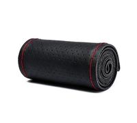 Steering Wheel Cover 38cm Steering Wheel Covers Soft Artificia Leather Braid On The Steering-wheel Car With Needle And Thread Interior Accessories(Red Thread)