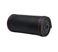 Steering Wheel Cover 40cm 42cm 45cm 47cm 50cm Steering Wheel Protective Cover Leather Car Steering Wheel Cover Truck Bus Lorry Braid Car Steering Wheel Cover(Black and Red-42CM)