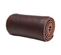 Steering Wheel Cover 40cm 42cm 45cm 47cm 50cm Steering Wheel Protective Cover Leather Car Steering Wheel Cover Truck Bus Lorry Braid Car Steering Wheel Cover(Coffee-47CM)