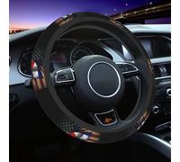 Steering Wheel Cover America And Cuba Cuban Flag Scratch Universal Protector Decoration Steering Wheel Protector Anti-Slip Protective Cover For Auto Most Cars Truck 38CM