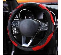 Steering Wheel Cover - Anti-Slip Breathable Leather Grip, Car Interior Accessory For Daihatsu Sirion Charade Terios Feroza - Universal-Red