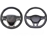 Steering Wheel Cover - Anti-Slip Breathable Leather Grip, Car Interior Accessory For Daihatsu Sirion Charade Terios Mira YRV Universal-Gray