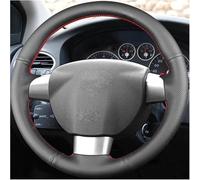 Steering Wheel Cover - Anti-Slip Breathable Leather Grip, Car Interior Accessory For Focus MK2 MK3-Yellow Thread