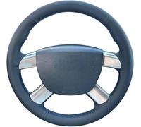 Steering Wheel Cover - Anti-Slip Breathable Leather Grip, Car Interior Accessory For Kuga For Focus C-MAX Universal-Yellow Thread