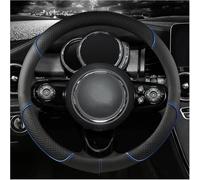 Steering Wheel Cover - Anti-Slip Breathable Leather Grip, Car Interior Accessory For MINI Clubman Countryman Clubvan Coupe - Universal -Blue