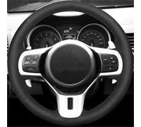 Steering Wheel Cover - Anti-Slip Breathable Leather Grip, Car Interior Accessory For Mitsubishi Lancer EVO Evolution-Red thread