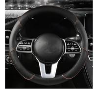 Steering Wheel Cover - Anti-Slip Breathable Leather Grip, Car Interior Accessory For VW For Tiguan For golf For Polo Teramont Atlas T-Roc T-cross 38cm D Biege-O Coffee