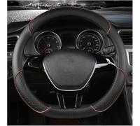 Steering Wheel Cover - Anti-Slip Breathable Leather Grip, Car Interior Accessory For VW For Tiguan For golf For Polo Teramont Atlas T-Roc T-cross 38cm D Biege-D Coffee