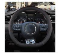 Steering Wheel Cover Auto Accessories For MG For HS ZS EV MG3 3SW MG5 MG6 MG7 ZR EHS EZS GT 9 Colors Car Steering Wheel Cover PU Leather Non-slip Steering Wheel Protector (Color : D shape Black)