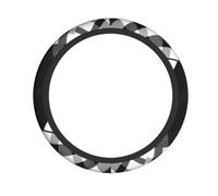 Steering Wheel Cover Black And White Plaid For Gift 38Cm | Car Steering Wheel Cover Waterproof Scratch Prevention Automotive Steering Wheel Cover for Everyday driving Motorhome MPV