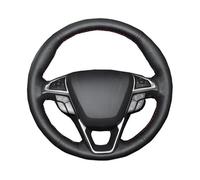 Steering Wheel Cover Black Artificial Leather Car Steering Wheel Cover For Fusion For Mondeo 2013 2014 For EDGE 2015(Yellow Thread)