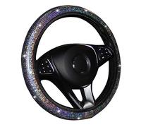 Steering Wheel Cover Bling Bling Car Steering Wheel Cover Universal 37-38cm Steering-wheel Protector Case For Women Girls Auto Styling Accessories(3)
