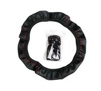 Steering Wheel Cover Braid On The Auto Car Accessories Steering Wheel Cover(Black and red)
