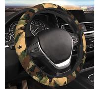 Steering Wheel Cover Camo Green Print Car Accessories Universal Protector Anti-Slip Steering Wheel Protective Cover For Suv Truck Fit Most Cars 38Cm