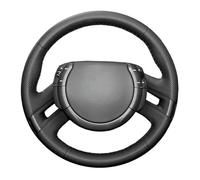 Steering Wheel Cover Car For Citroen For C4 For Picasso 2007-2013 Black Braid Steering Wheel Car Cover(Red Thread)