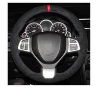 Steering Wheel Cover Car Steering Wheel Braid Cover Suede For Suzuki For Swift For Sport 2012-2017 For Vitara S 2016-2019 Hand Sewing Car Accessory Decoration(Green Thread)