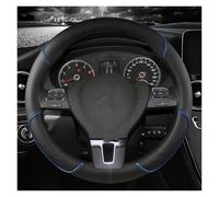 Steering Wheel Cover Car Steering Wheel Cover 38cm PU Leather For VW For Teramont For Atlas For T-Roc For T-cross Car Steering Covers(O Blue)
