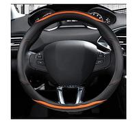 Steering Wheel Cover Car Steering Wheel Cover Carbon Fibre +Leather For Peugeot 208 2012~2018 For Peugeot 308 2014~2021 For 2008 2013~2018 Auto Accessories(ORAGE)