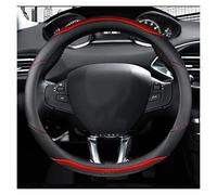 Steering Wheel Cover Car Steering Wheel Cover Carbon Fibre +Leather For Peugeot 208 2012~2018 For Peugeot 308 2014~2021 2008 2013~2018 Auto Accessories(1)