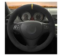 Steering Wheel Cover Car Steering Wheel Cover DIY Black Genuine Leather Suede For BMW M3 E90 E91 E92 E93 E87 E81 E82 E88 X1 E84(Light Blue Thread)
