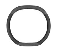 Steering Wheel Cover Car Steering Wheel Cover Interior Genuine Leather Breathe Suede For Peugeot 308 408 508 3008 4008 5008 2008 206 307 For GT Car Steering Covers(Grey A)