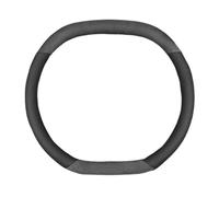 Steering Wheel Cover Car Steering Wheel Cover Interior Genuine Leather Breathe Suede For Peugeot 308 408 508 3008 4008 5008 2008 206 307 Car Steering Covers(Black B)
