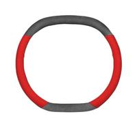 Steering Wheel Cover Car Steering Wheel Cover Interior Genuine Leather Breathe Suede For Peugeot 308 408 508 3008 4008 5008 2008 206 307 Car Steering Covers(Red B)