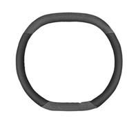 Steering Wheel Cover Car Steering Wheel Cover Interior Genuine Leather Breathe Suede For Peugeot 308 408 508 3008 4008 5008 2008 206 307 Car Steering Covers(Black A)