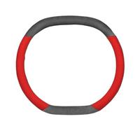 Steering Wheel Cover Car Steering Wheel Cover Interior Genuine Leather Breathe Suede For Peugeot 308 408 508 3008 4008 5008 2008 206 307 Car Steering Covers(Red A)