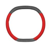 Steering Wheel Cover Car Steering Wheel Cover Interior Genuine Leather Breathe Suede For Peugeot 308 408 508 3008 4008 5008 2008 206 307 For GT Car Steering Covers(Red A)