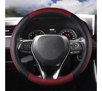 Steering Wheel Cover Car Steering Wheel Cover Leather For Toyota For Avalon For Camry 2018-2023 For Corolla 2018-2023 For Crown 2018-2023 For RAV4 2019 Car Steering Covers(WINE RED)
