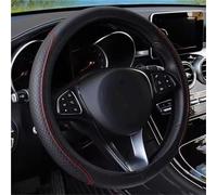 Steering Wheel Cover Car Steering Wheel Cover Microfiber Leather Protection Cover For Toyota For Corolla For Prius For Yaris Rav4 CHR For Aygo For Hilux Car Steering Covers(Black Red 4pcs)