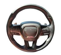 Steering Wheel Cover, Car Steering Wheel Cover Set, Breathable Anti-slip For Dodge Challenger Charger 2015-2021 Durango 2018-2021-Red-Brown-Panel