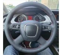 Steering Wheel Cover, Car Steering Wheel Cover Set, Breathable Anti-slip For For A3 8P Sportback A4 B8 Avant A5 8T A8 D3 A6 C6-Orange Thread