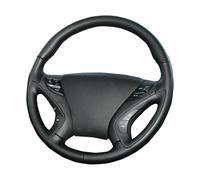 Steering Wheel Cover, Car Steering Wheel Cover Set, Breathable Anti-slip For Hyundai Sonata 8 2011-2012-2013-2014-Red-Brown-Panel