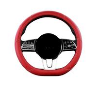 Steering Wheel Cover Car Steering Wheel Cover Universal 38cm Volant Braid On The Steering-wheel For Fashion Non-slip Funda Volante Auto Car Styling(RED D SHAPE)