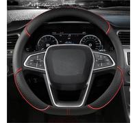 Steering Wheel Cover Car Steering-Wheels Cover 38cm For EcoSport For Escape For Kuga For Expedition EL Max For Explorer For Focus 2 3 Car Steering Covers(Red D Shape)