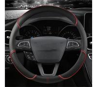 Steering Wheel Cover Car Steering-Wheels Cover 38cm For EcoSport For Escape For Kuga For Expedition EL Max For Explorer For Focus 2 3 Car Steering Covers(Red O Shape)