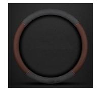 Steering Wheel Cover Car Suede 3D Coining Logo Antislip Steering Wheel Cover For Ranger For Fusion For Kuga Car Steering Covers(O BrownBreathable)